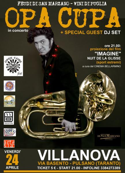 Festa di apertura "Open Core Fest 2015" con Opa Cupa in concerto