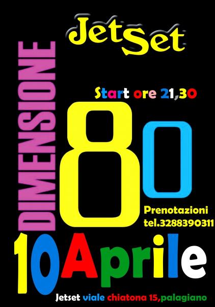 Dimensione '80 live Jetset