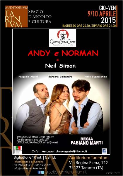 Andy e Norman di Neil Simon #teatrosmile