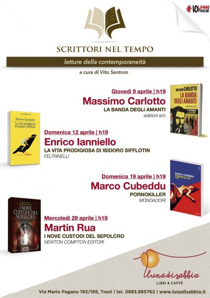 SCRITTORI NEL TEMPO – Massimo Carlotto presenta “La banda degli amanti” -  Trani - il Tacco di Bacco