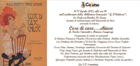 Presentazione del libro "Cose di case chiuse"