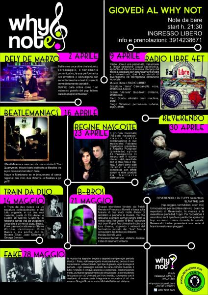 Why Note Parte con "Musicisti a Coperto"