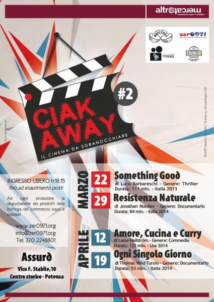 Ciak Away, il cinema da sgranocchiare