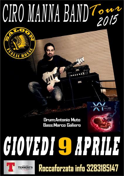 Ciro Manna Tour 2015 live at Saloon Public House