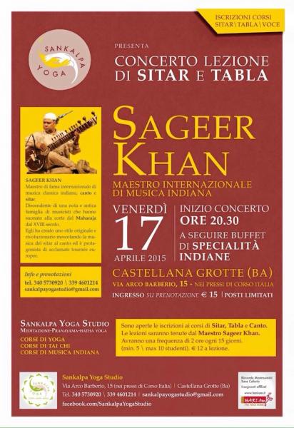 Concerto/lezione di musica indiana