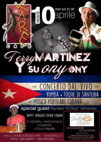 Musica dal vivo con Terry MARTINEZ