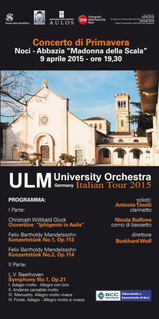 Concerto di Primavera con la Ulm University Orchestra (Germania)