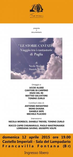 TERRAE presenta LE STORIE CANTATE di Nicola Morisco e Daniele Trevisi