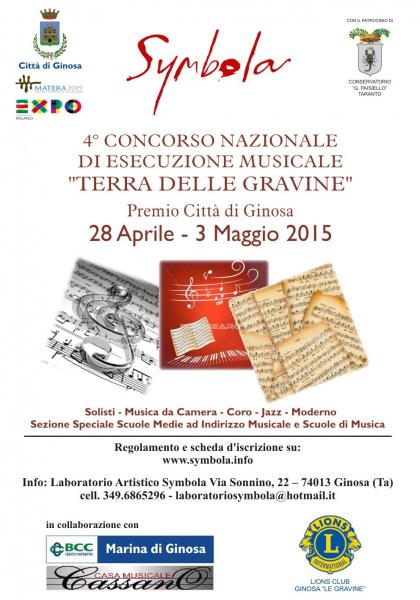 4°  Concorso di Esecuzione Musicale "Terra delle Gravine" - Concerto Finale