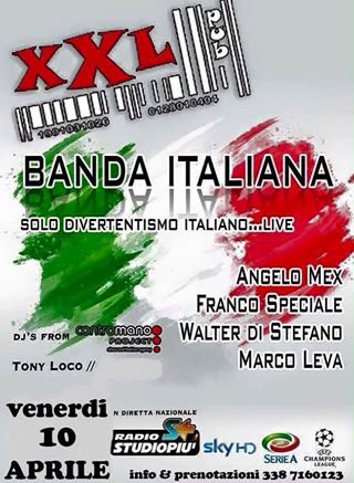Banda Italia & Festa Italiana Contromano Dj set Tony Loco