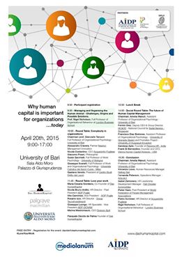 Convegno: Why Human capital is important for organization.. Today!