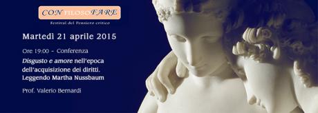 Festival CONfilosoFARE [DISGUSTO E AMORE NELL’EPOCA DELL’ACQUISIZIONE DEI DIRITTI. LEGGENDO MARTHA NUSSBAUM]