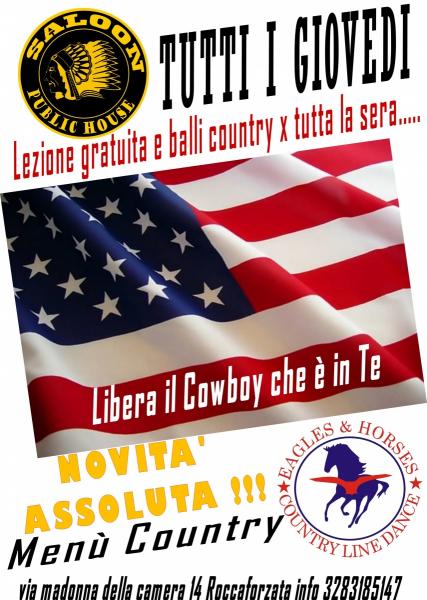"COUNTRY NIGHT at SALOON"