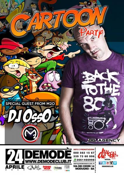 Cartoon Party e musica italiana al Demodè: in consolle Dj Osso e Ciccio Marinelli
