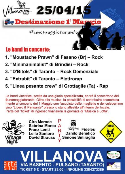Destinazioneunomaggio, il contest + Vintage Night, the party! + Dance Zone