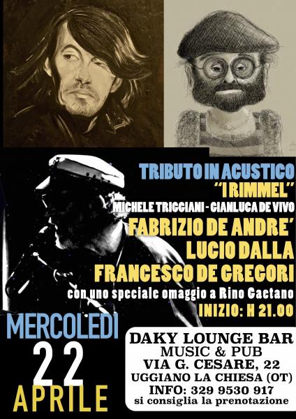 Tributo in Acustico a Francesco de Gregori-fabrizio de Andre'-lucio Dalla e Rino Gaetano