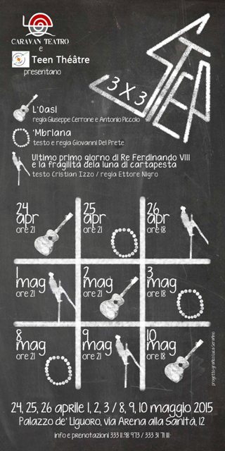 STEP¹ 3X3 - 3 spettacoli per 3 settimane