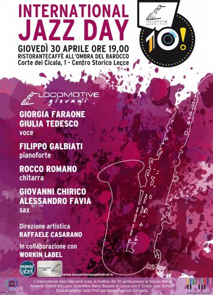 Il Locomotive Jazz Festival per l’International Jazz Day 2015