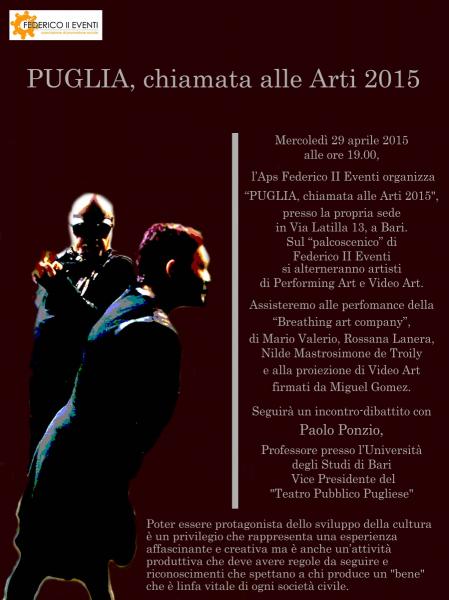 PUGLIA, chiamata alle arti 2015