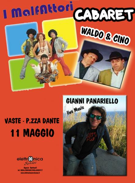 Cabaret con " i Malfattori " & " Waldo & Cino " Special Guest Gianni Panariello live