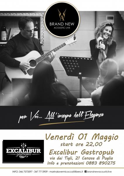 "BRAND NEW ACOUSTIC LIVE" at Excalibur gastropub