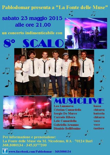 FONTE DELLE MUSE per la prima volta a Bari il concerto di "8° SCALO"