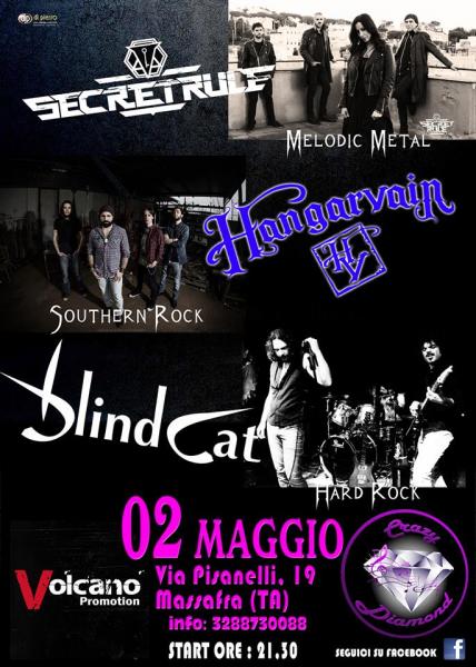 HANGARVAIN+SECRET RULE+BLINDCAT live