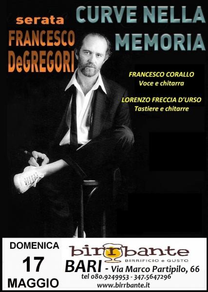 "Curve Nella Memoria... Serata Francesco de Gregori"