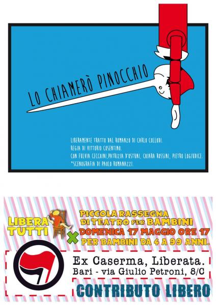 ► LIBERA TUTTI ◄ Piccola Rassegna di teatro per bambini || Lo chiamerò Pinocchio.