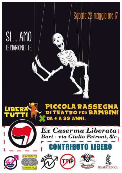 ► LIBERA TUTTI ◄ Piccola Rassegna di teatro per bambini || Si...amo le Marionette.