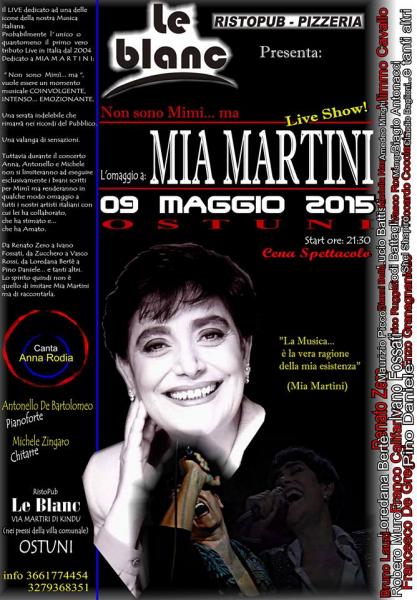 Tributo live a MIA MARTINI