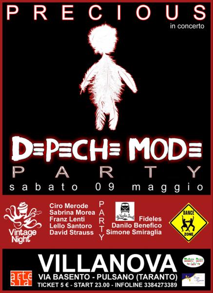 Depeche Mode Party con Precious in concerto + Vintage Night + Dance Zone
