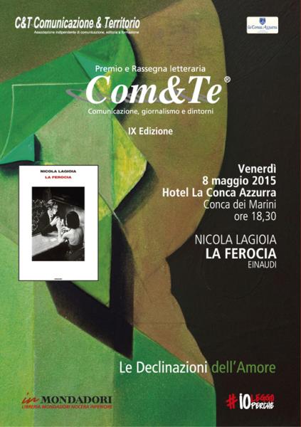 Premio Com&te: ospite Nicola Lagioia
