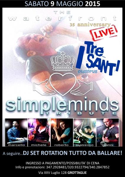 THE WATERFRONT tributo ai Simple Minds