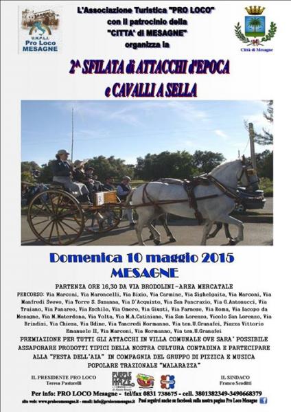 Malarazza in "Pizzica Concerto" alla 2ª SFILATA DI ATTACCHI D'EPOCA E CAVALLI A SELLA