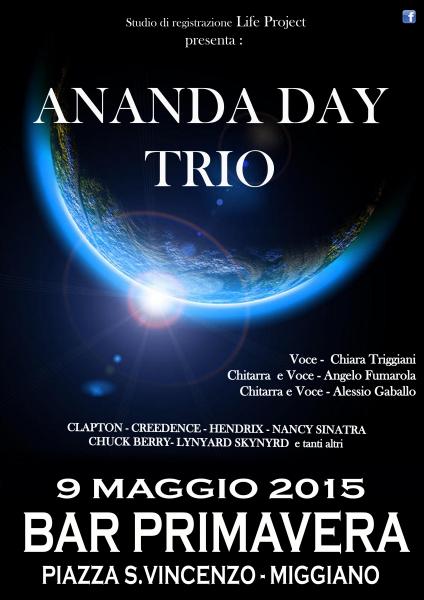 Ananda Day Trio al Bar Primavera - Miggiano