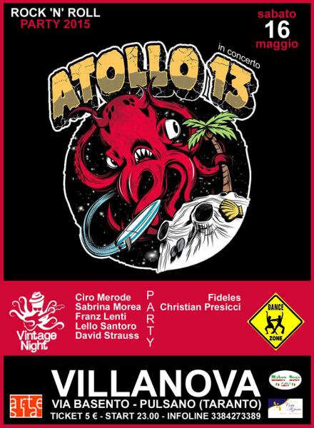 Rock'N'Roll Party con Atollo13 in concerto + Vintage Night + Dance Zone