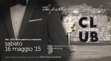 SATURDAY NIGHT a VILLA ROTONDO - THE CLUB
