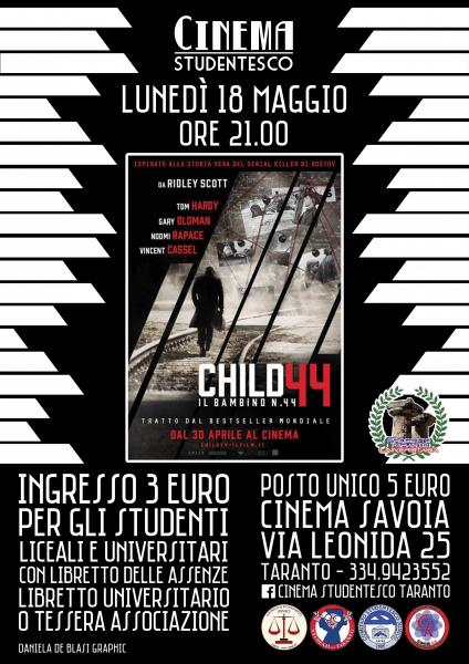 "Child 44" in rassegna al Cinema Savoia