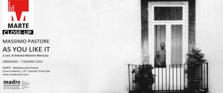 LE OPERE FOTOGRAFICHE DI MASSIMO PASTORE  AS YOU LIKE IT - a cura di Antonio Maiorino Marrazzo