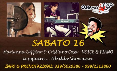 Marianna Zappino & Cristiano Cosa (VOCE & PIANO) + Ubaldo Showman