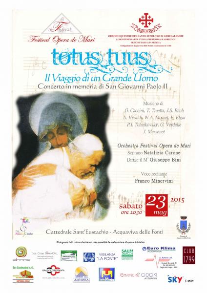 "Totus tuus - Il Viaggio di un Grande Uomo" dedicato a Giovanni Paolo II