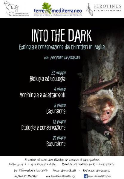Presentazione del corso INTO THE DARK - Ecologia e Conservazione dei Chirotteri in Puglia