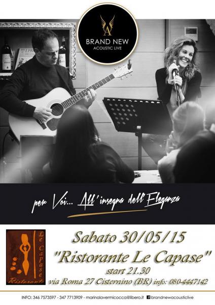 "Brand New Acoustic Live" at Ristorante Le Capase