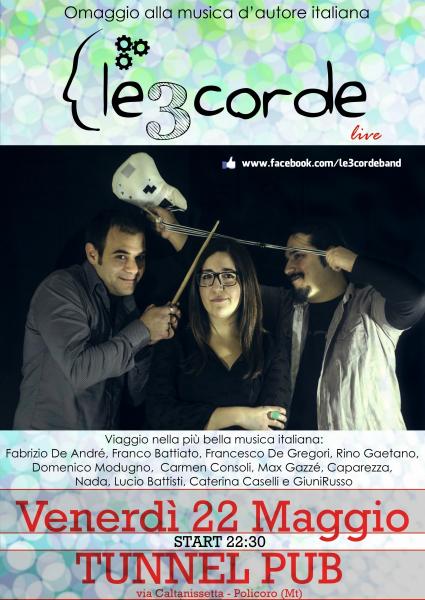 Le3corde live - omaggio alla musica d'autore italiana