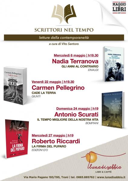 SCRITTORI NEL TEMPO con Carmen Pellegrino, presenta “Cade la terra”