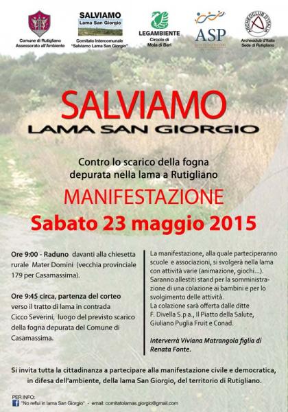Manifestazione: Salviamo Lama San Giorgio
