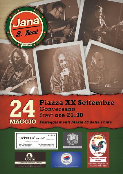::: Festa funkysoulblues ::: JANA B. BAND live in P.zza XX Settembre - Conversano