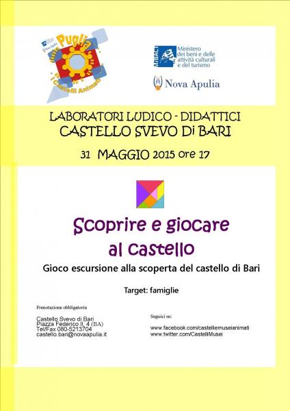 Scoprire e giocare al Castello di Bari
