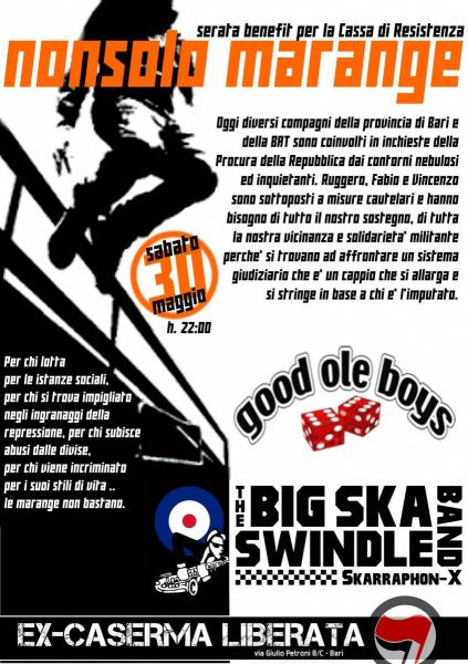 [30.05.2015] NONSOLO MARANGE ** Good Ole Boys || The Big Ska Swindle Band Live in Ex-Caserma Liberata|